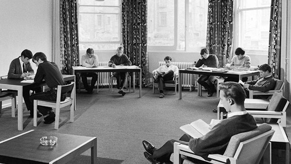 The student common room in Chambers Street 40th anniversary common room