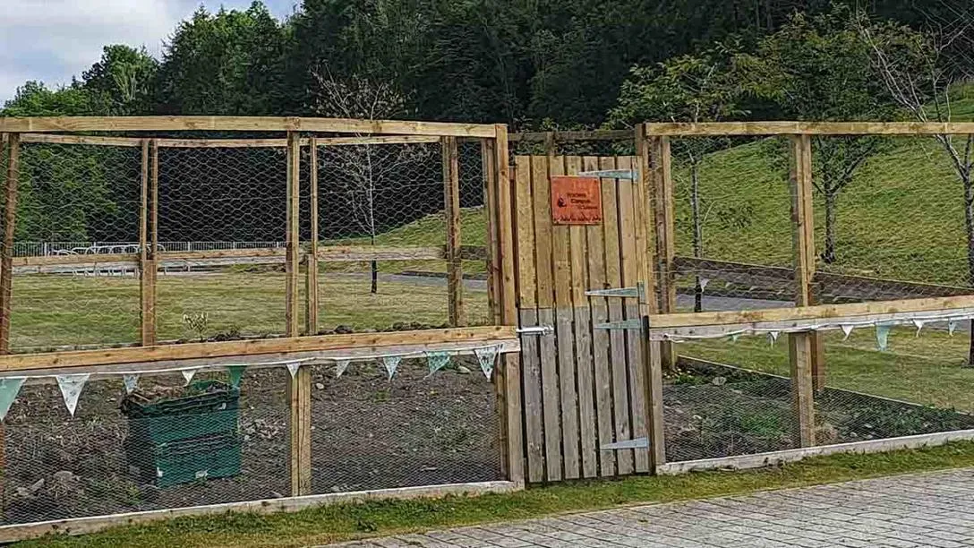 Allotment on Scottish Borders campus
