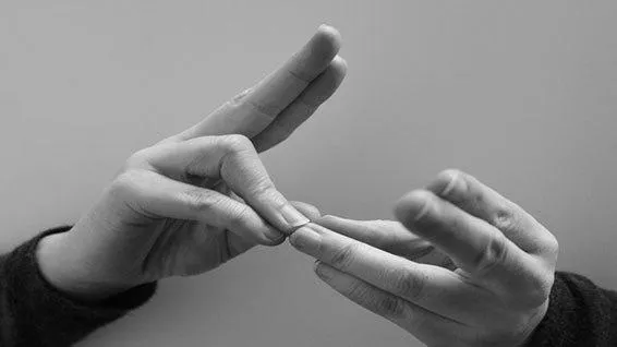 Hands using British SIgn Language