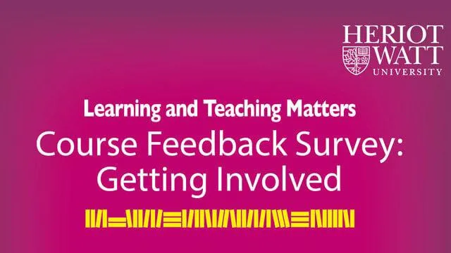 Learning and Teaching - Course Feedback Survey 