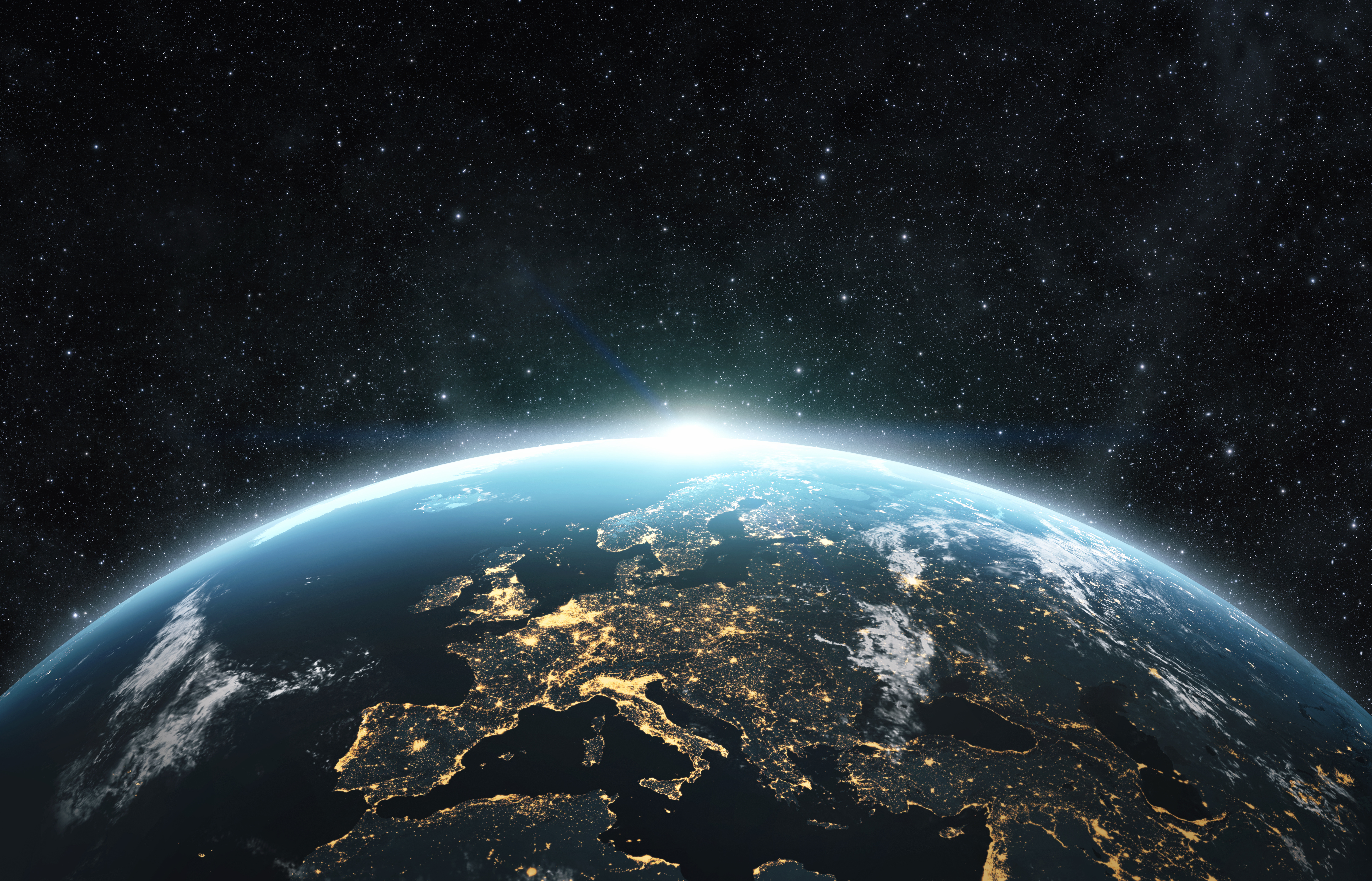 The globe from space