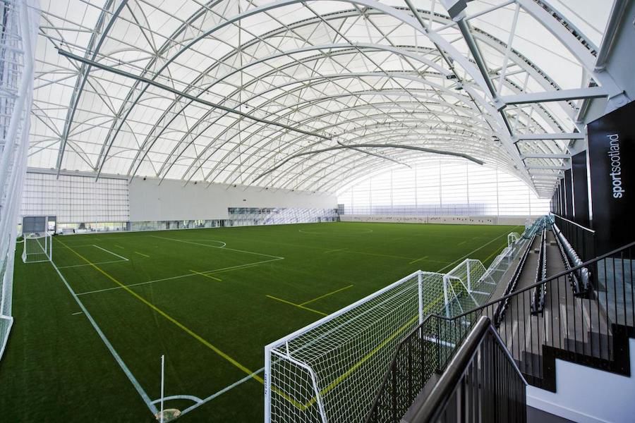 Large indoor sports pitch inside Oriam centre