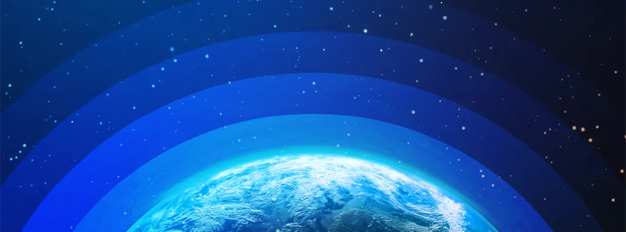Section of a globe