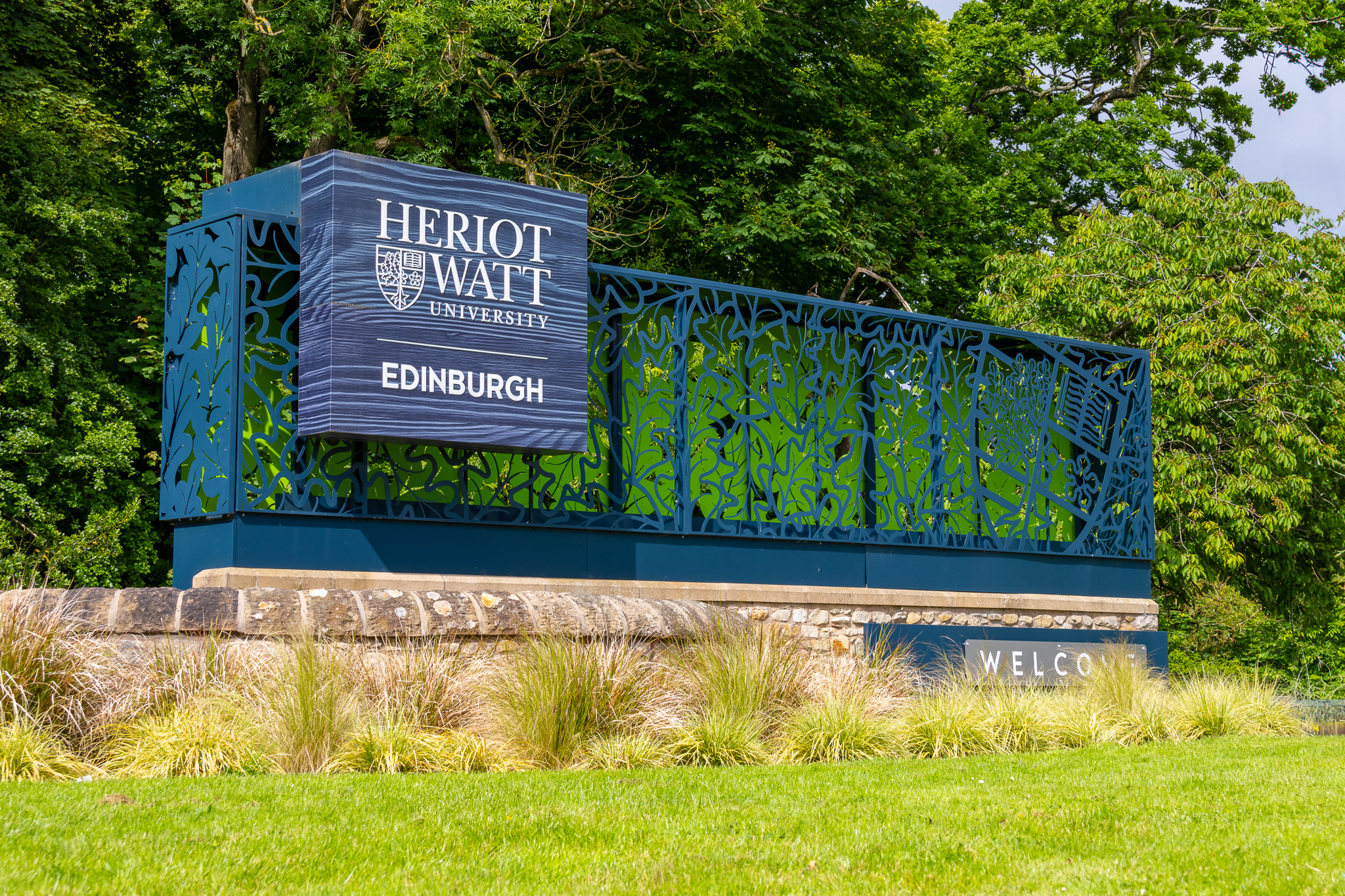 Edinburgh campus entrance sign