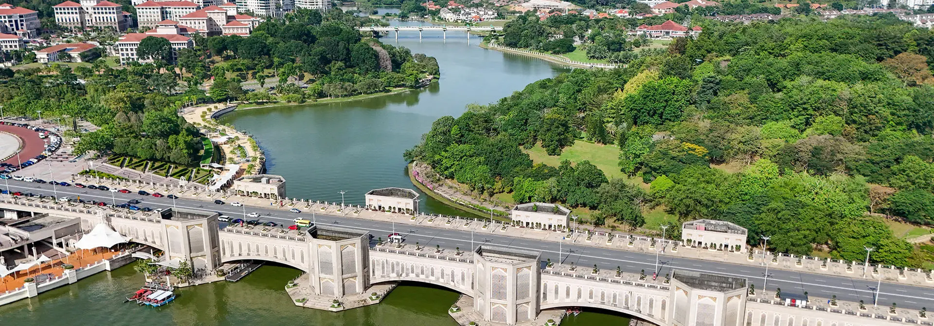 Aerial view of Putrajaya, Malaysia