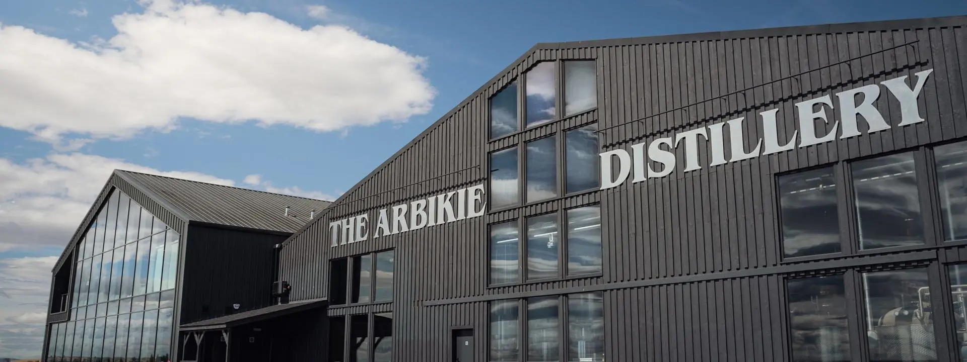 An external perspective of Arbikie Distillery in Tayside, Scotland