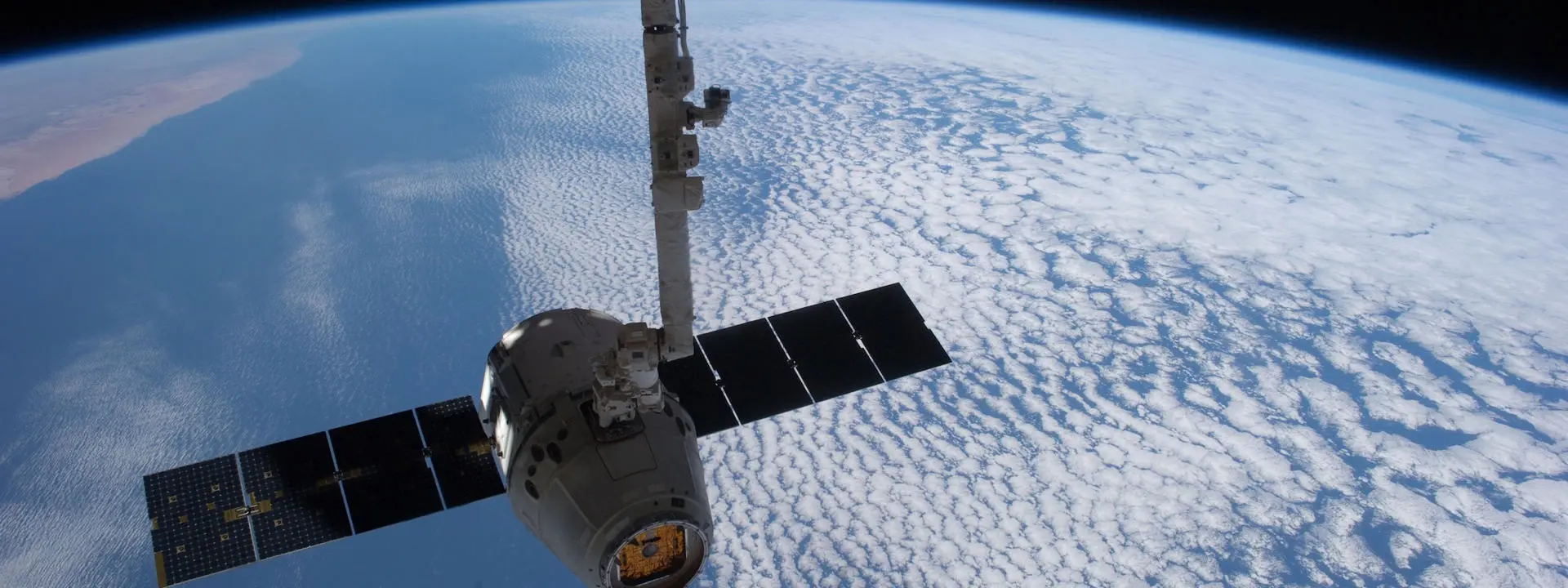 A satellite in space.