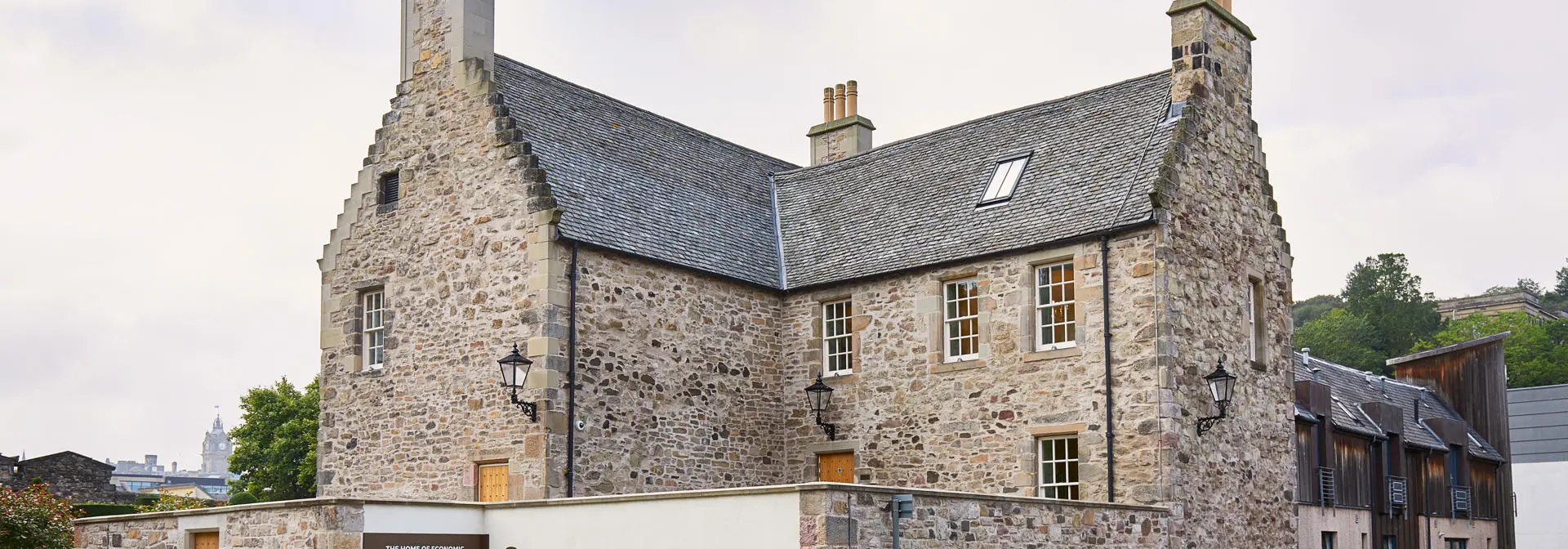 Entrance to and a view of the Panmure House