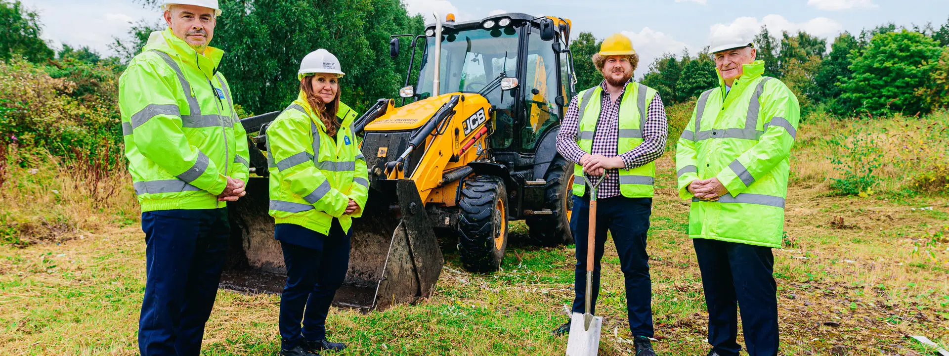 Group shot of Graham McPhail, Professor Gillian Murray, Dr Ross Donaldson and Professor Gerald Buller.