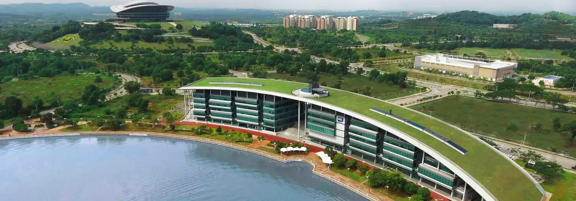 Aerial view of Heriot-Watt Malaysia campus