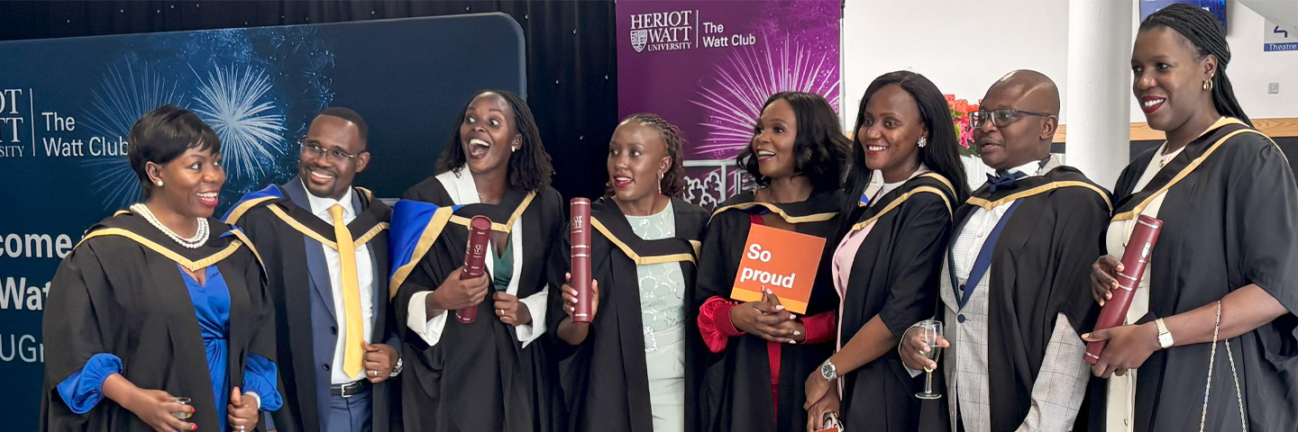 Heriot-Watt Online graduates, students and alumni.