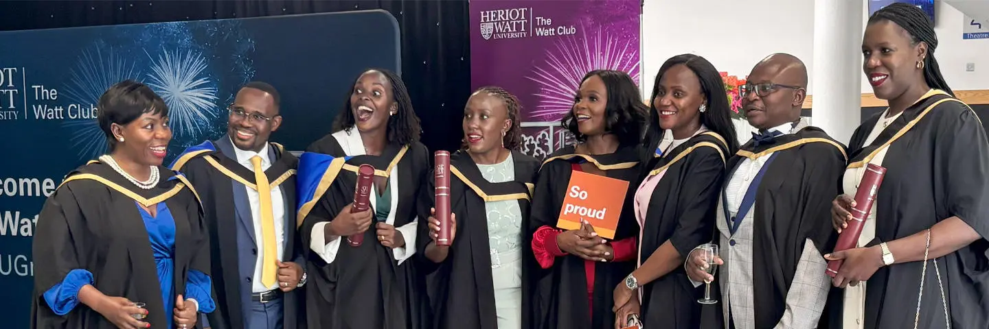 Heriot-Watt Online graduates, students and alumni.