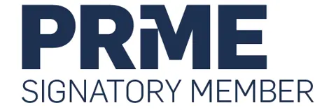 Logo for PRME Principles for Responsible Management Education).