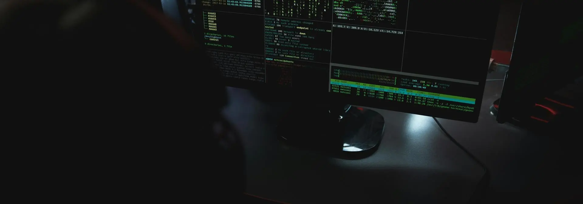 programmer working on code