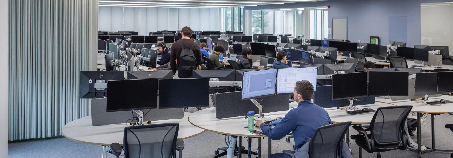 Students in a computer lab