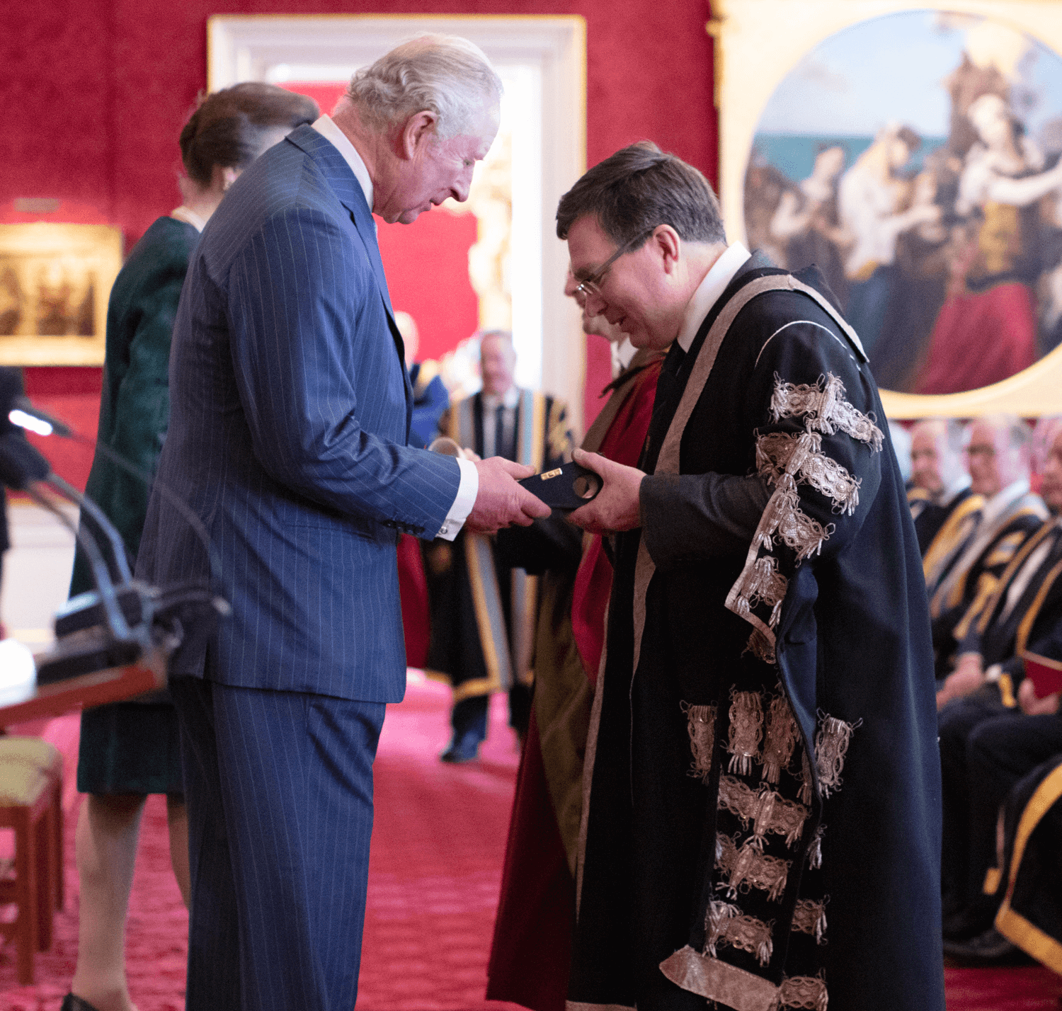 King Charles III and Professor Richard A Williams