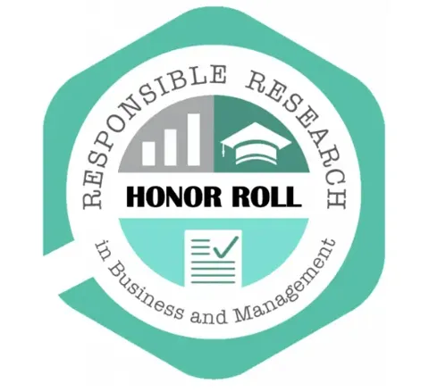 Logo for Responsible Research in Business and Management (RRBM) network.