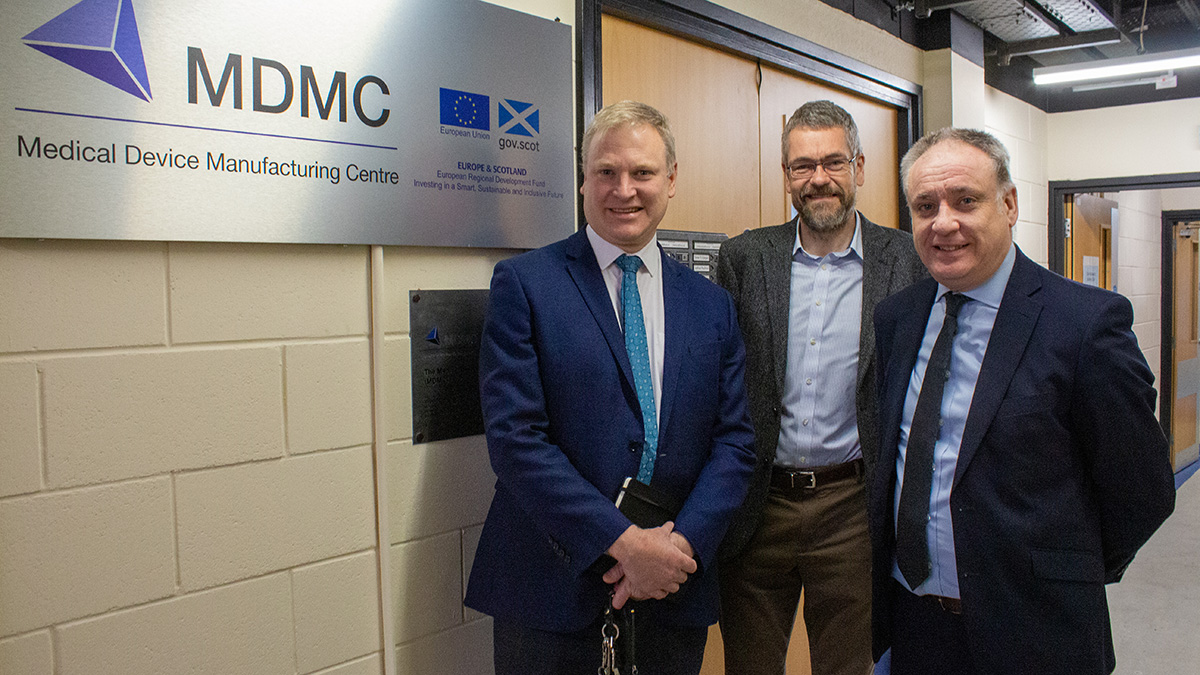 Richard Lochhead visiting MDMC at Heriot-Watt