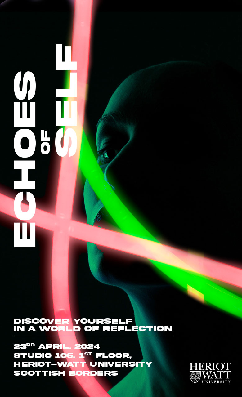 Echoes of Self poster design 1 by Anum Waqar