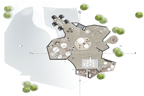 Architectural floorplan layout.